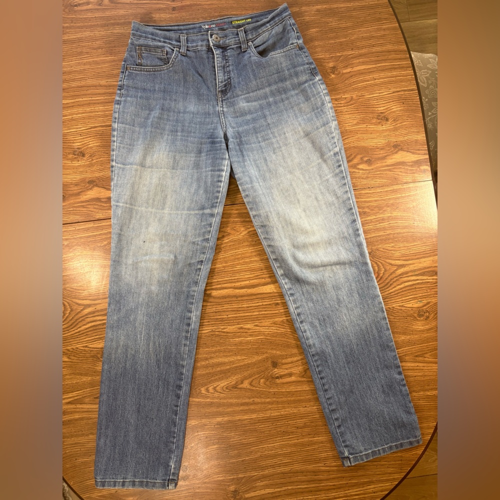 Style & Co. Light Blue Denim Straight Leg Jeans Size 6